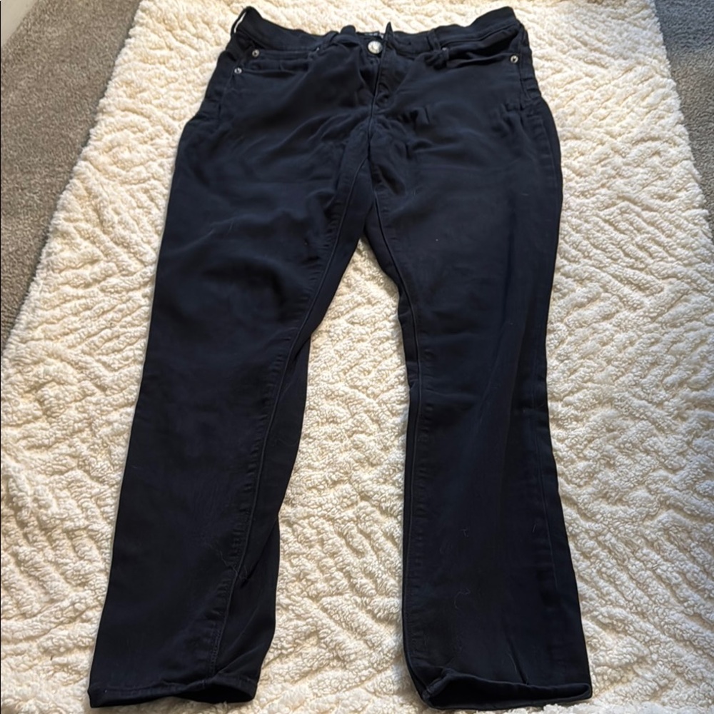 Express Black Mid-Rise Skinny Jeans